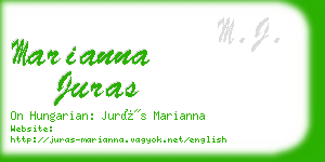 marianna juras business card